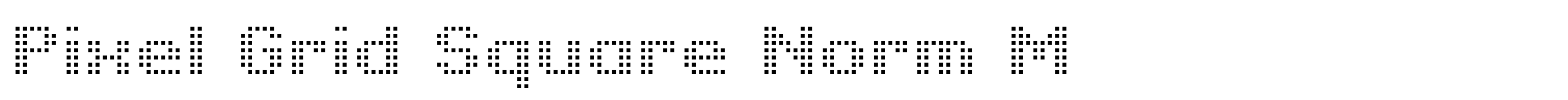 Pixel Grid Square Norm M